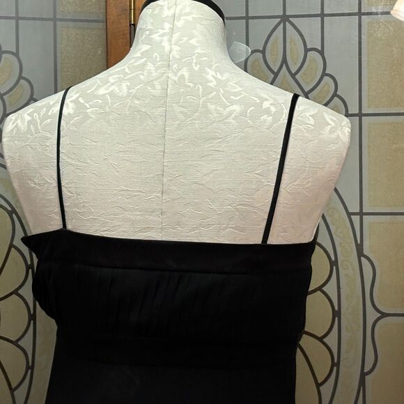 Ann Taylor LBD Pleated Top Spaghetti Strap Dress Size 4P - Picture 6 of 11